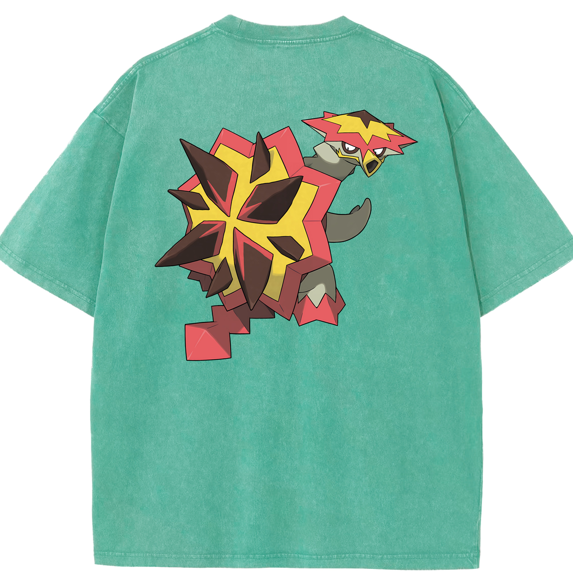 （画像用） ポケットモンスター Pokémon 綿100% ヴィンテージ風 半袖Tシャツ（背面プリント）